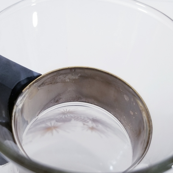 Pyrex Glass Coffee Percolator with Gold Pinecones - Picture 6 of 8
